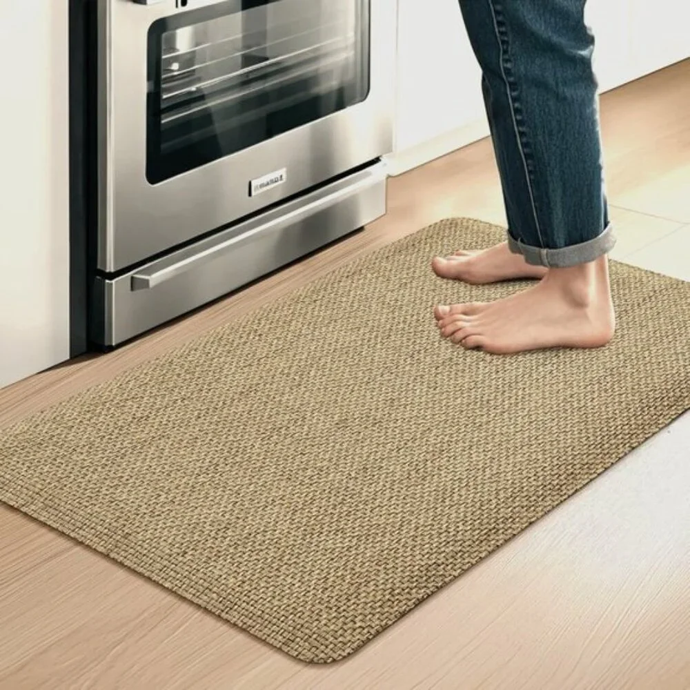 Cushioned Kitchen Mat, Non-Slip Anti-Fatigue Memory Foam Rug for Home & Office